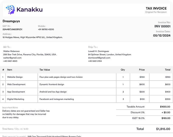 Invoice